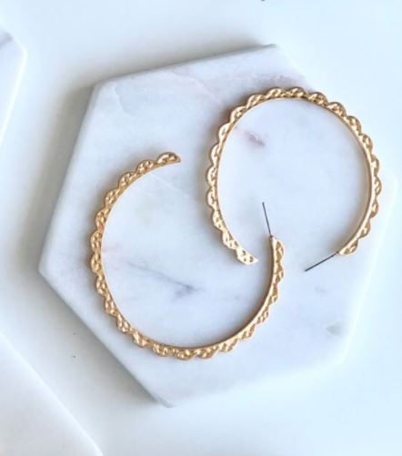 Goddess Athena Earrings - Gold
