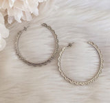 Goddess Athena Earrings - Silver