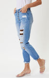 Leopard Patch Classic Ankle Skinny Jean